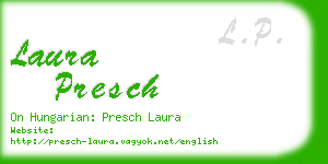 laura presch business card